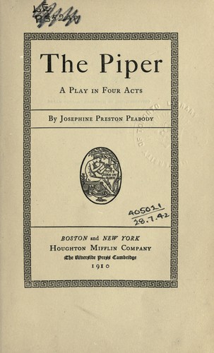 The Piper: A Play in Four Acts