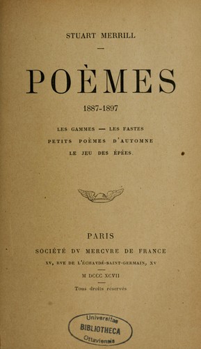 Petits Poèmes d'Automne