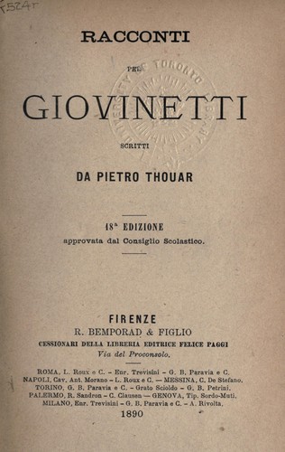Racconti per giovinetti