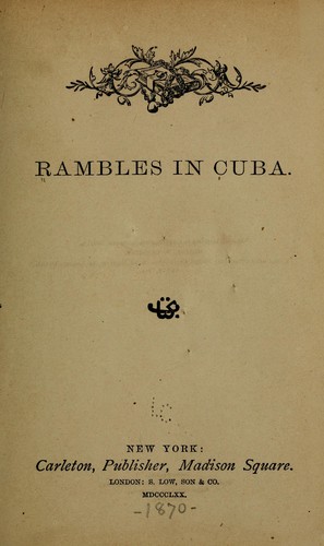 Rambles in Cuba