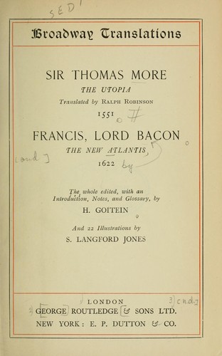 Utopia (Burnet translation)