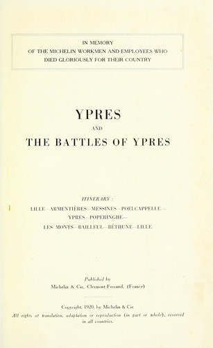Ypres and the Battles of Ypres