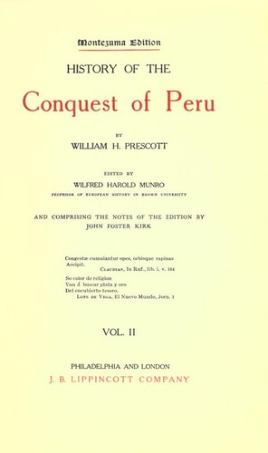 History of the Conquest of Peru