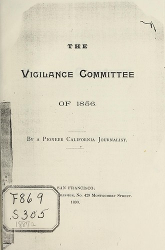 The Vigilance Committee of 1856