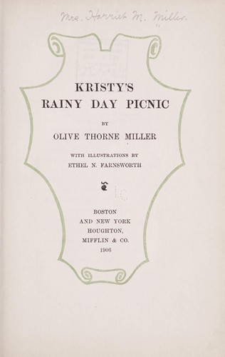 Kristy's Rainy Day Picnic