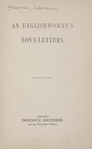 An Englishwoman's Love-Letters