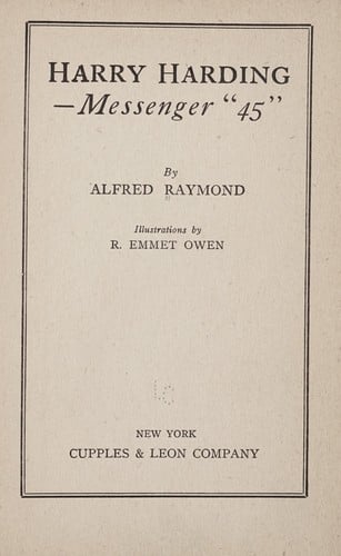 Harry Harding—Messenger "45"