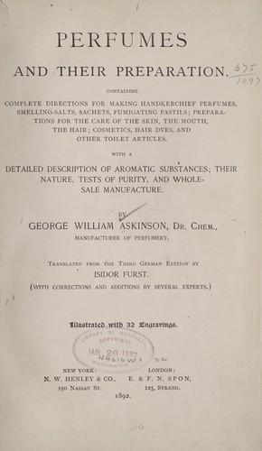 Perfumes and their Preparation