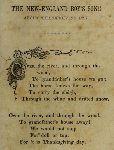 New-England Boy's Song About Thanksgiving Day