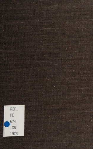 A Dictionary of the First or Oldest Words in the English Language From the Semi-Saxon Period of A.D. 1250 to 1300