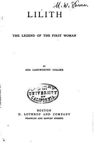 Lilith: The legend of the first woman