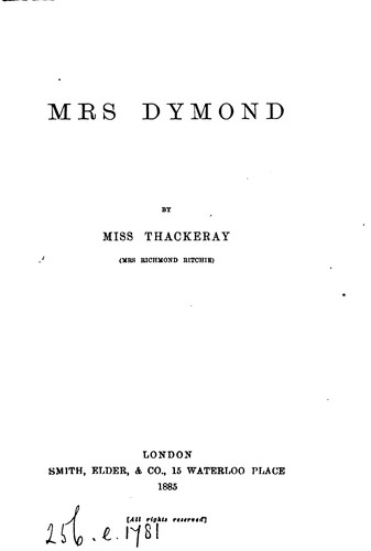 Mrs. Dymond